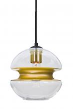 Besa Lighting 1JT-HULA8GD-BK - Besa Hula 8 Cord Pendant