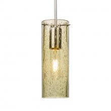 Besa Lighting 1JT-JUNI10GD-SN-L - Besa, Juni 10 Cord Pendant, Gold Bubble, Satin Nickel, 1x60W Medium Base, 15Ft. Cord