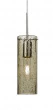 Besa Lighting 1JT-JUNI10LT-SN - Besa, Juni 10 Cord Pendant, Latte Bubble, Satin Nickel, 1x60W Medium Base