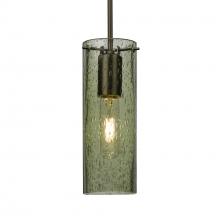 Besa Lighting 1JT-JUNI10MS-BR-L - Besa, Juni 10 Cord Pendant, Moss Bubble, Bronze, 1x60W Medium Base, 15Ft. Cord