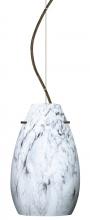 Besa Lighting 1KX-4126MG-BR - Besa Pera 9 Cable Pendant Marble Grigio Bronze 1x100W Medium Base