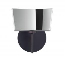 Besa Lighting 1SW-6773MR-BR - Besa Groove Wall 1SW Mirror-Frost Bronze 1x40W G9