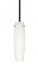 Besa Lighting 1TT-412107-HAL-BR - Besa Tu Tu Stem Pendant Bronze Opal Matte 1x40W Halogen