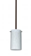 Besa Lighting 1TT-440419-HAL-BR - Besa Stem Stilo 7 Pendant Bronze Carrera 1x40W G9