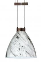 Besa Lighting 1XA-1779MG-BR - Besa Pendant Mia Bronze Marble Grigio 1x50W Halogen