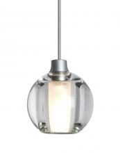 Besa Lighting 1XT-BOCA5CL-SN - Besa, Boca 5 Cord Pendant, Clear, Satin Nickel Finish, 1x35W Halogen