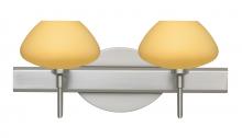 Besa Lighting 2SW-5410VM-LED-SN - Besa Wall Peri Satin Nickel Vanilla Matte 2x5W LED