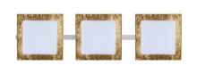 Besa Lighting 3WS-7735GF-LED-SN - Besa Wall Alex Satin Nickel Opal/Gold Foil 3x5W LED