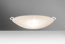 Besa Lighting 8418GL-MED-WH - Besa Ceiling Sonya 17 White Glitter 2x100W Medium Base