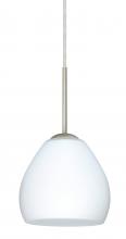 Besa Lighting B-412207-SN - Besa Bolla Pendant For Multiport Canopy Satin Nickel Opal Matte 1x50W Candelabra