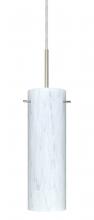 Besa Lighting B-493019-LED-SN-L - Besa Copa LED Pendant For Multiport Canopy Carrera Satin Nickel 1x9W LED, 15Ft. Cord