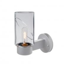 Besa Lighting BLINKCL-WALL-SL - Blink Outdoor Sconce, Clear/Clear, Silver Finish, 1x60W Medium Base