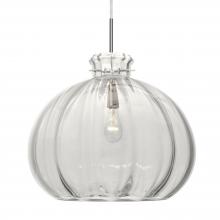 Besa Lighting J-464588-SN - Besa Pendant For Multiport Canopy Pinta 12 Clear Satin Nickel 1x100W Medium Base