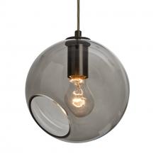 Besa Lighting J-MAESTRO8SM-BR-L - Besa, Maestro 8 Cord Pendant for Multiport Canopy for Mulitport Canopy, Smoke, Bronze