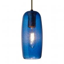 Besa Lighting J-PINOT9BL-BR-L - Besa, Pinot 9 Cord Pendant for Mulitport Canopy, Blue Bubble, Bronze FInish 1x60W Inc