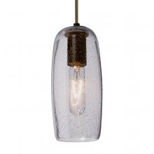 Besa Lighting J-PINOT9CL-BR-L - Besa, Pinot 9 Cord Pendant for Mulitport Canopy, Clear Bubble, Bronze FInish 1x60W In