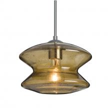 Besa Lighting J-ZENLT-SN-L - Besa, Zen Cord Pendant For Multiport Canopy, Latte Bubble, Satin Nickel Finish, 1x60W