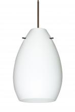 Besa Lighting RXP-171307-LED-BR - Besa Pendant Pera 6 Bronze Opal Matte 1x5W LED