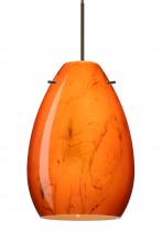 Besa Lighting RXP-1713HB-BR-L - Besa Pendant Pera 6 Bronze Habanero 1x50W Halogen, 15Ft. Cord