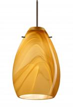 Besa Lighting RXP-1713HN-LED-BR - Besa Pendant Pera 6 Bronze Honey 1x5W LED