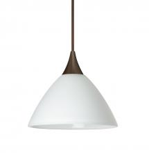 Besa Lighting RXP-174307-LED-BR-L - Besa Pendant Domi Bronze White 1x5W LED, 15Ft. Cord