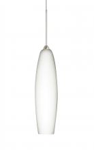 Besa Lighting RXP-439507-SN-L - Besa Pendant Zumi Satin Nickel Opal Matte 1x35W Halogen, 15Ft. Cord