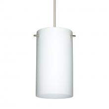 Besa Lighting RXP-440407-LED-SN - Besa Stilo 7 Pendant Opal Matte Satin Nickel 1x5W LED