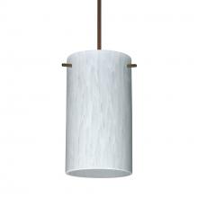 Besa Lighting RXP-440419-BR-DIM010 - Besa Stilo 7 Pendant Bronze Carrera 1x50W Halogen, 0-10V Dimming