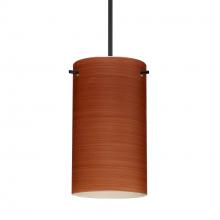 Besa Lighting RXP-4404CH-BK-DIM010 - Besa Stilo 7 Pendant Black Cherry 1x50W Halogen, 0-10V Dimming