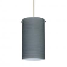 Besa Lighting RXP-4404TN-SN-DIM010 - Besa Stilo 7 Pendant Satin Nickel Titan 1x50W Halogen, 0-10V Dimming