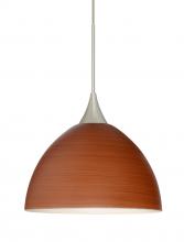 Besa Lighting RXP-4679CH-LED-SN-L - Besa Pendant Brella Satin Nickel Cherry 1x5W LED, 15Ft. Cord