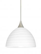 Besa Lighting RXP-4679KR-LED-SN-L - Besa Pendant Brella Satin Nickel Chalk 1x5W LED, 15Ft. Cord