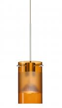 Besa Lighting RXP-6524EG-LED-SN - Besa Scope Pendant Rxp Armagnac/Frost Satin Nickel 1x5W LED Mr16