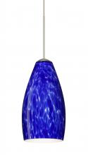 Besa Lighting RXP-719886-SN-L - Besa Pendant Karli Satin Nickel Blue Cloud 1x50W Halogen, 15Ft. Cord