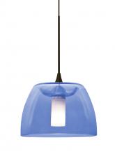 Besa Lighting RXP-SPURBL-LED-BR - Besa Spur Cord Pendant, Blue, Bronze Finish, 1x3W LED