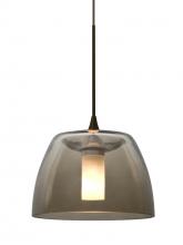 Besa Lighting RXP-SPURSM-LED-BR - Besa Spur Cord Pendant, Smoke, Bronze Finish, 1x3W LED