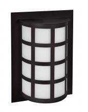 Besa Lighting SCALA13-WA-BK - Besa Outdoor Scala 13 Black White Acrylic 1x60W A19