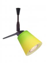 Besa Lighting SP-5042GY-BR - Besa Spotlight Canto 3 Bronze Bicolor Green/Yellow 1x35W Halogen Mr11