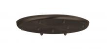 Besa Lighting T39X-BR - Besa 9-Light Round 120V Multiport Canopy, Bronze