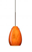 Besa Lighting X-1713HB-LED-BR - Besa Pendant For Mulitport Canopy Pera 6 Bronze Habanero 1x5W LED