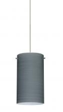 Besa Lighting X-4404TN-LED-SN-L - Besa Stilo 7 Pendant for Multiport Canopy Titan Satin Nickel 1x5W LED, 15Ft. Cord