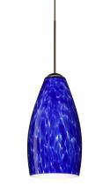 Besa Lighting X-719886-LED-BR-L - Besa Pendant For Multiport Canopy Karli Bronze Blue Cloud 1x5W LED, 15Ft. Cord