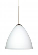 Besa Lighting XP-177907-LED-BR-L - Besa Pendant Mia Bronze Opal Matte 1x5W LED, 15Ft. Cord