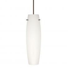 Besa Lighting XP-412107-BR-L - Besa Tu Tu Pendant, Opal Matte, Bronze, 1x50W Halogen, 15Ft Cord