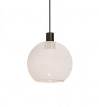 Besa Lighting XP-NEWTON6MW-LED-BR - Besa, Newton 6 Cord Pendant, Milky White, Bronze Finish, 1x3W LED