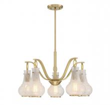 Savoy House 1-4419-5-322 - Adams 5-Light Chandelier in Warm Brass