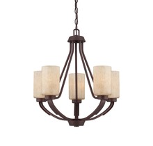 Savoy House 1-5430-5-117 - Heritage Bronze Up Chandelier