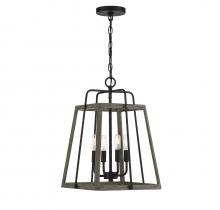 Savoy House 7-8893-4-101 - Hasting 4 LT Pendant in Noblewood with Iron