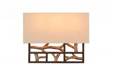 Kalco 501131BZG - Hudson 3 Light Wall Sconce