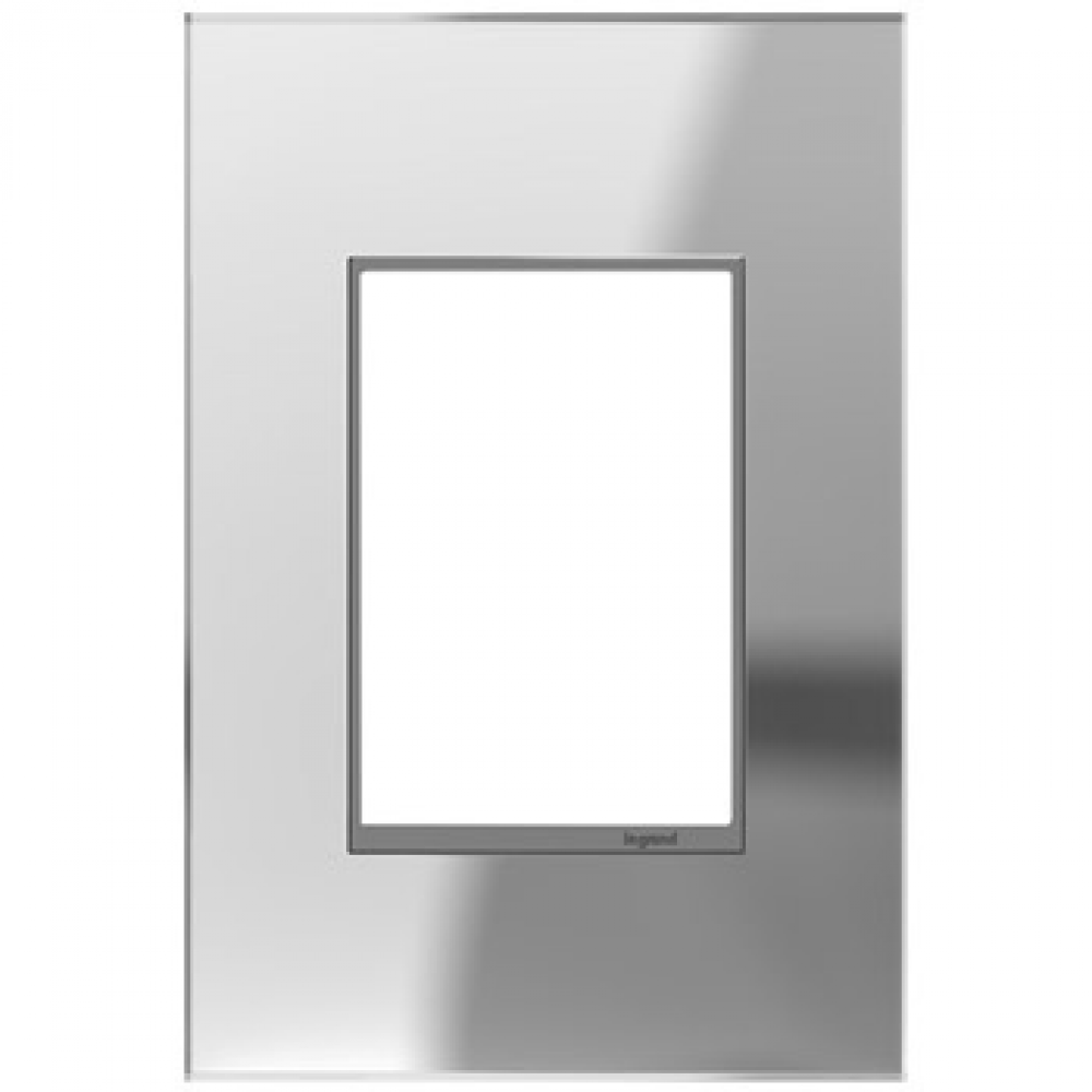 Adorne® Mirror One-Gang-Plus Screwless Wall Plate